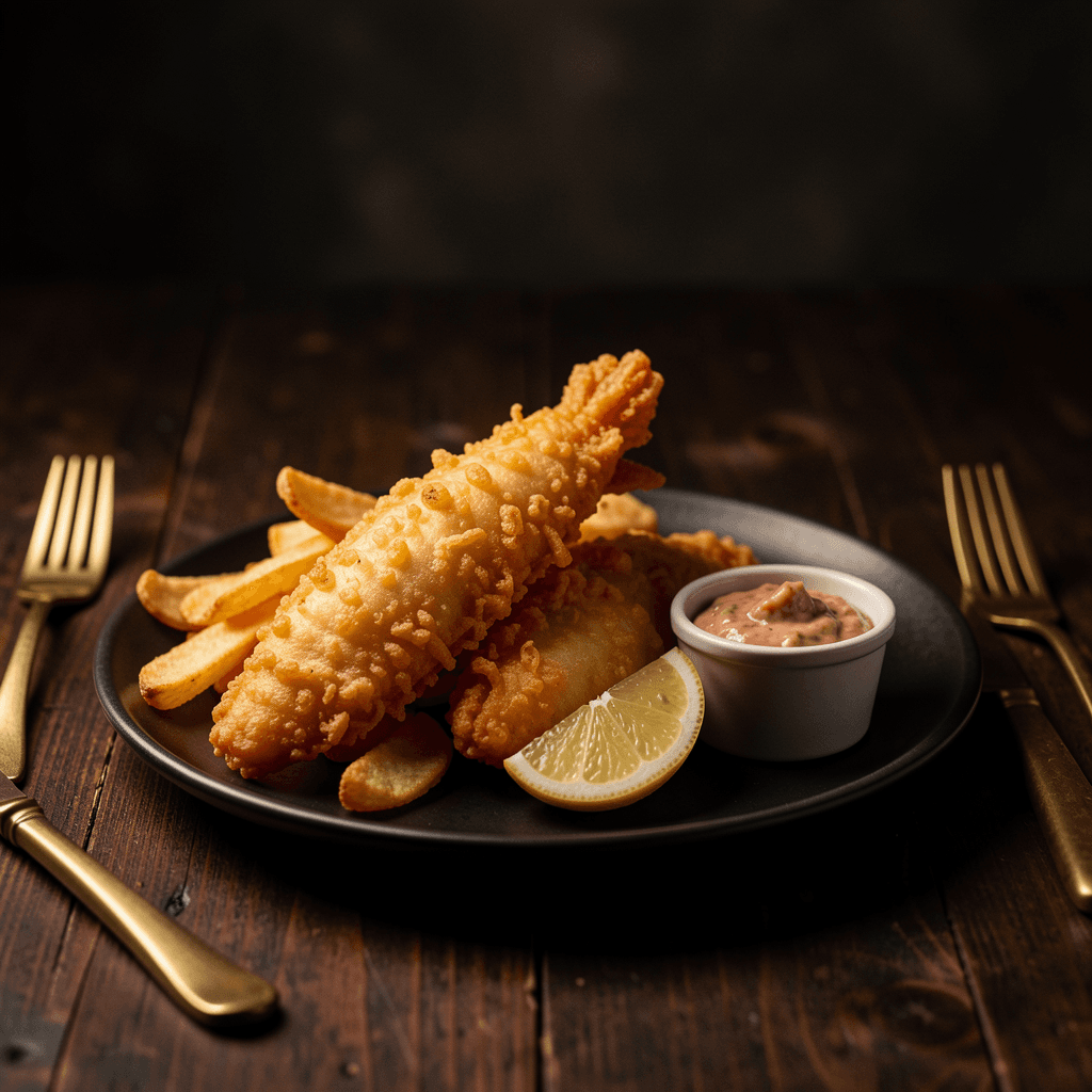 Fish & Chips at Royal Reels Pub
